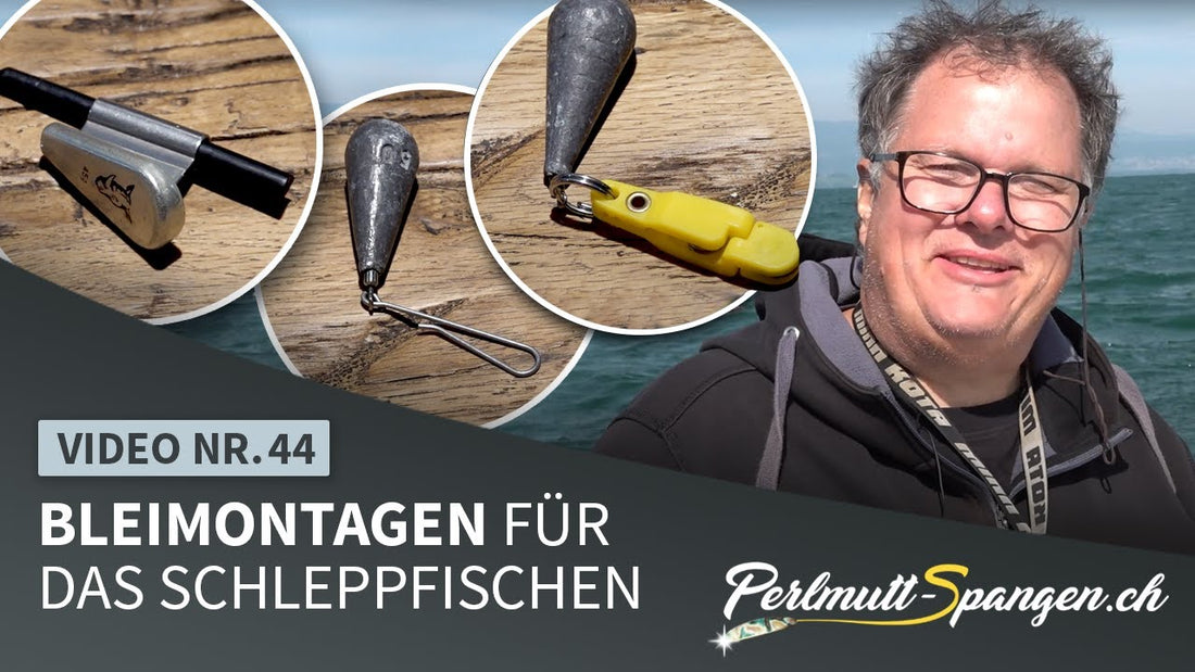 Bleimontagen für das Schleppfischen