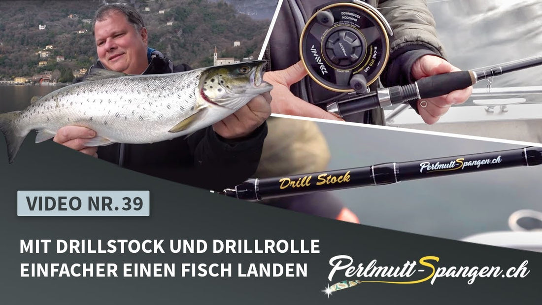 Mit dem Drillstock ist es einfacher ein Fisch zu landen