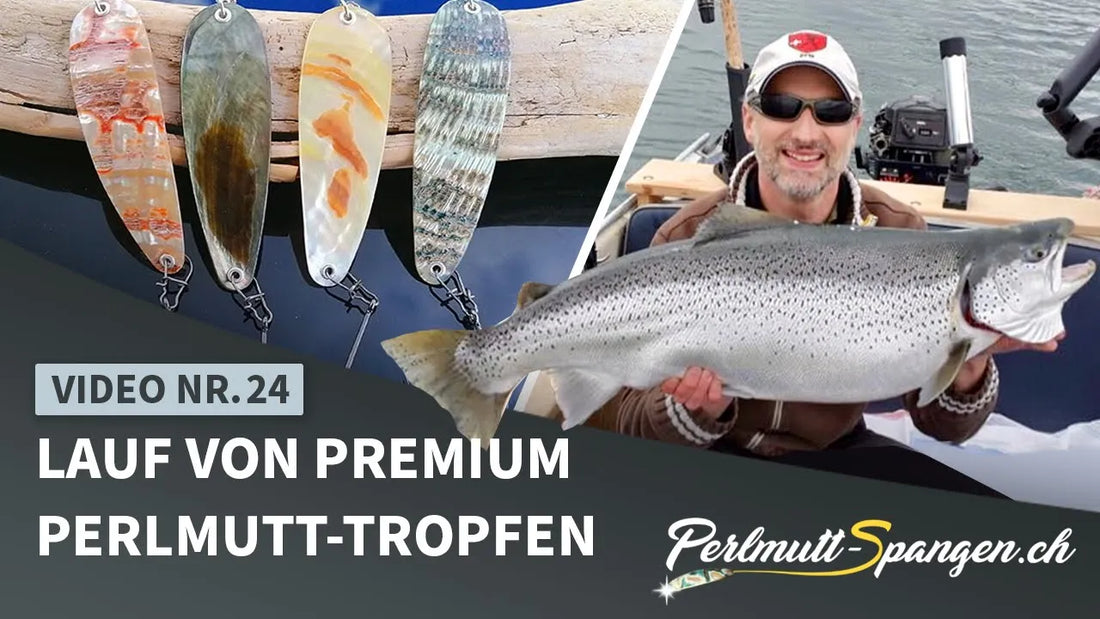 Lauf von Premium Perlmutt-Tropfen