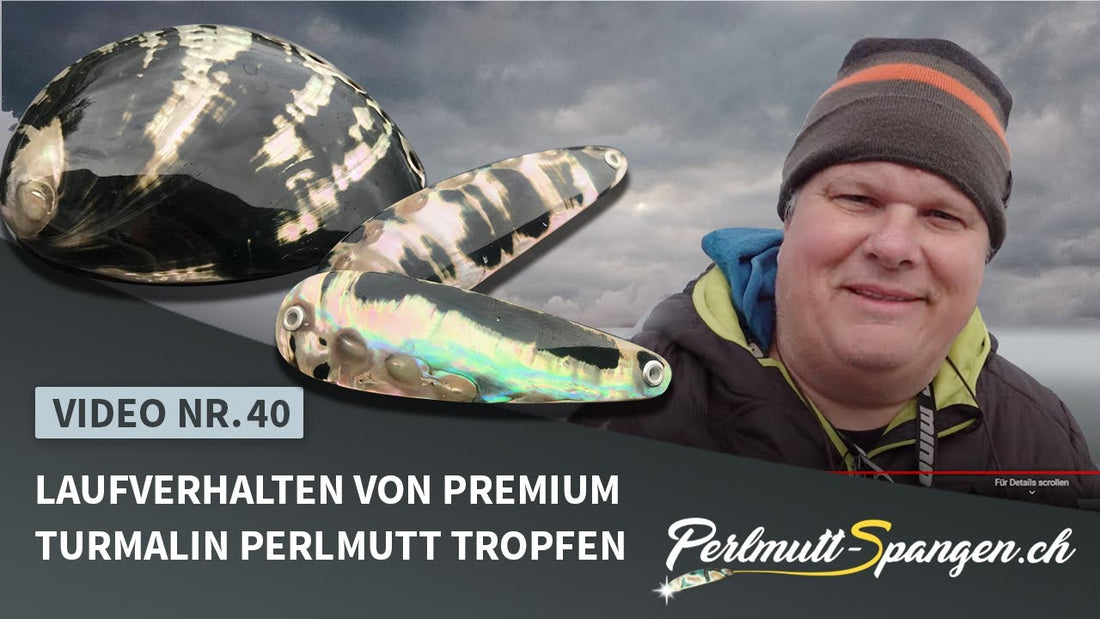 Laufverhalten von Premium Turmalin-Eye Perlmutt-Tropfen