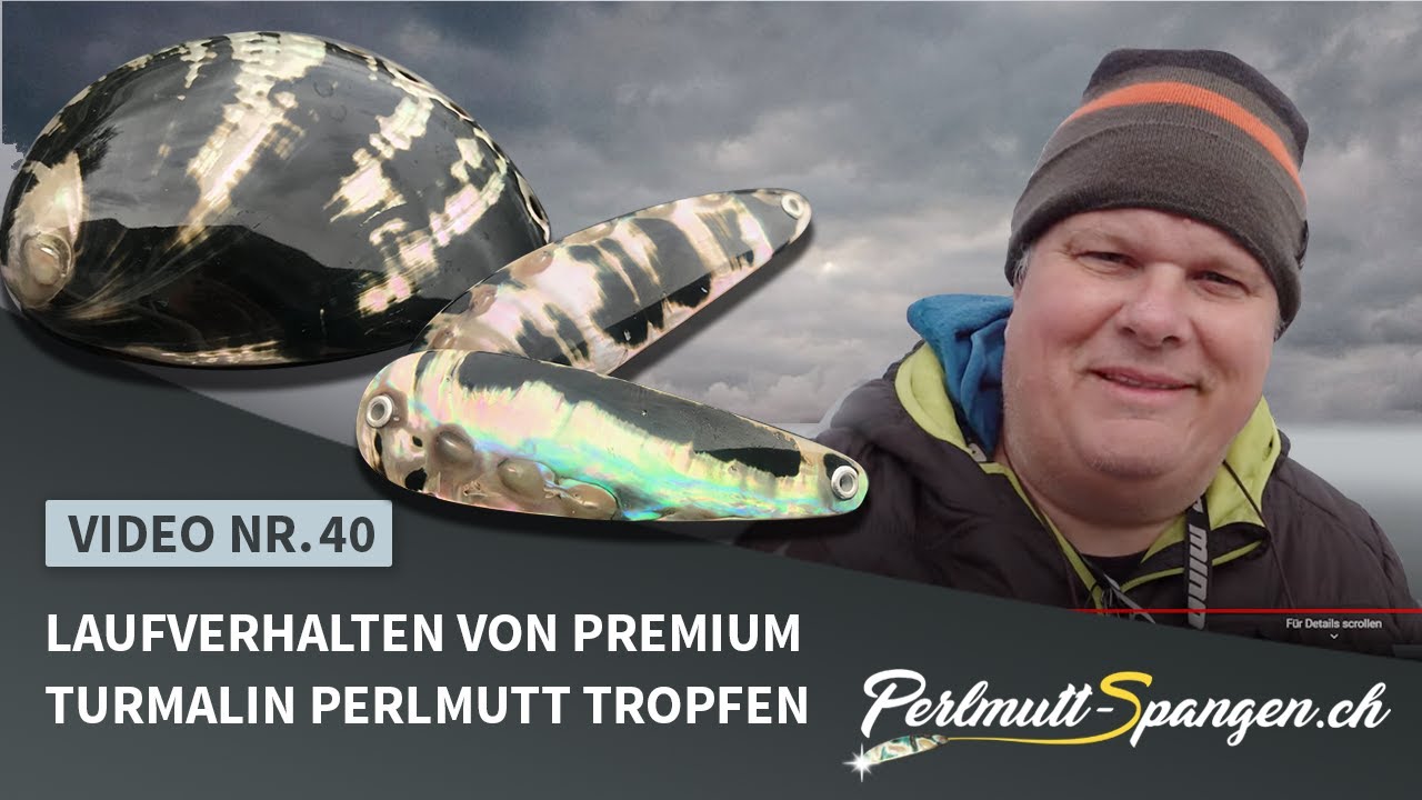 Laufverhalten von Premium Turmalin-Eye Perlmutt-Tropfen
