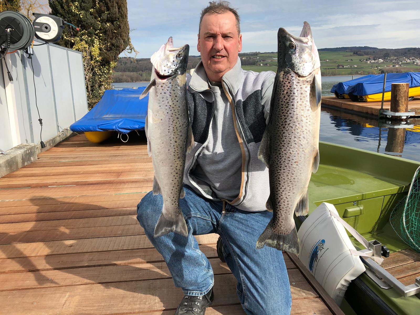 Seeforelle 60cm und 48cm Hallwilersee