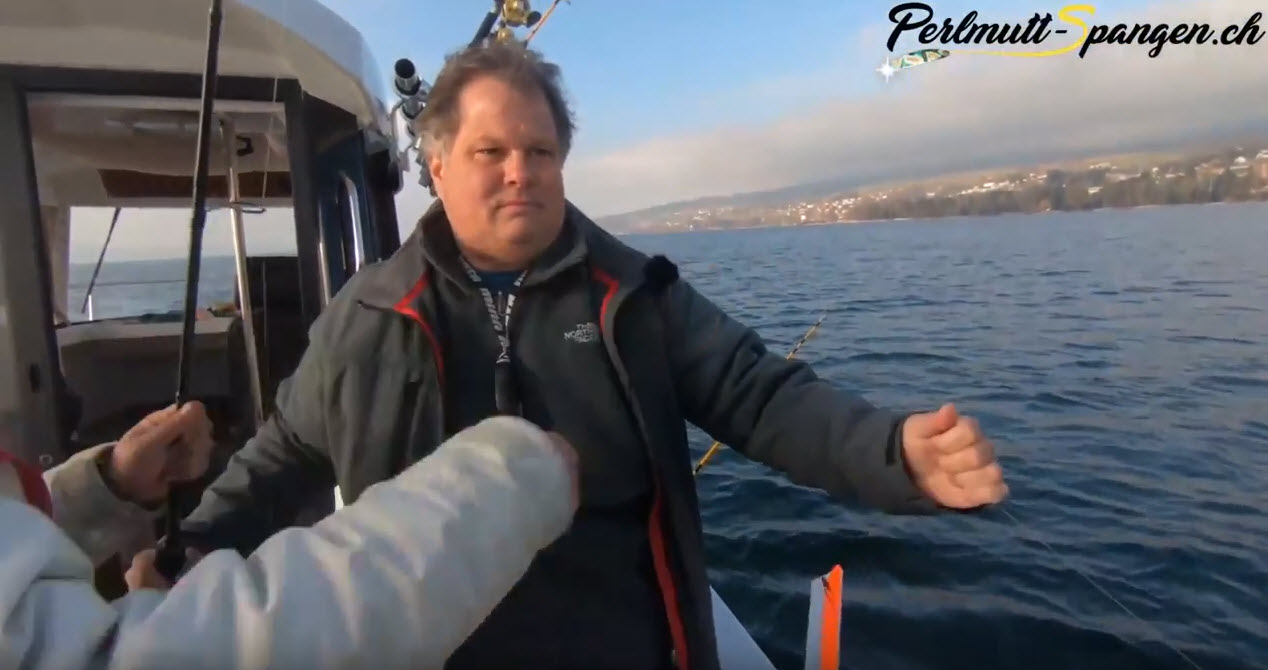 Schleppen auf Seeforellen mit Perlmutt-Spangen
