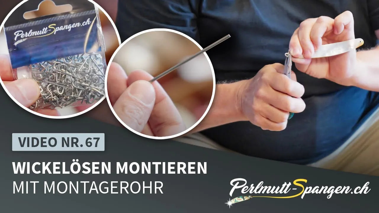 Wickelösen einfach montieren mit dem Montagerohr