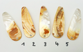 Gold Lip Unikat Perlmutt-Tropfen 8cm