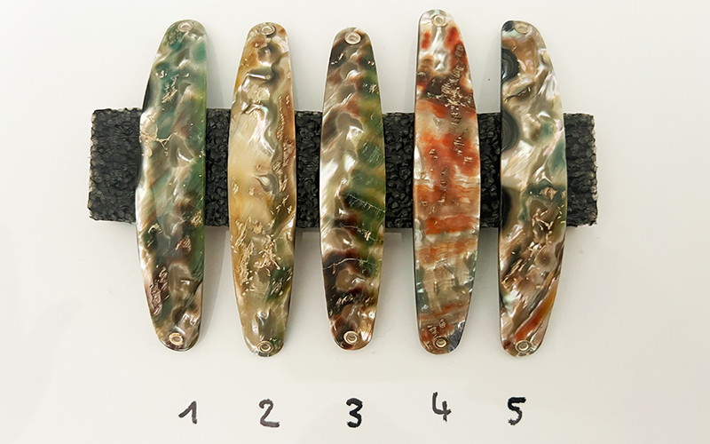 Opal Premium Perlmutt-Spange 10cm