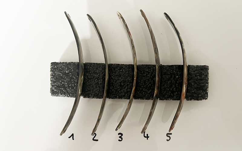Opal Premium Perlmutt-Spange 11cm