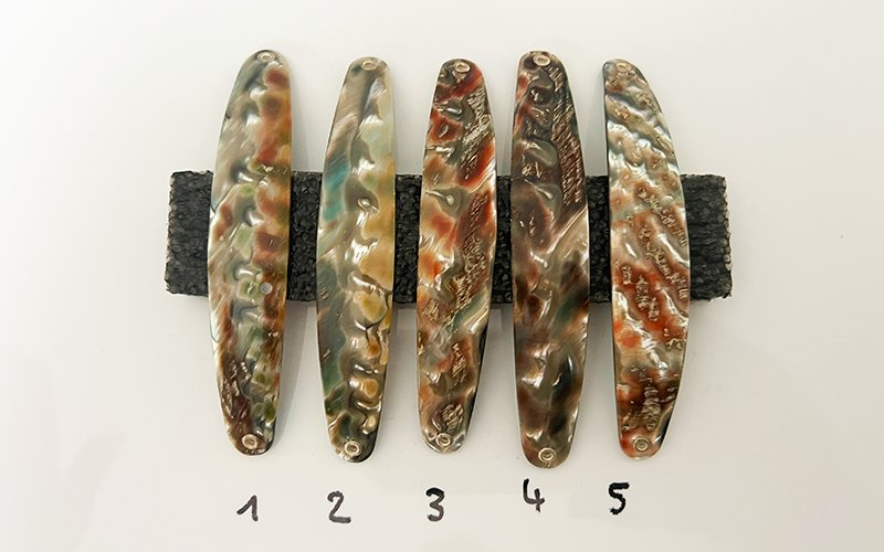 Opal Premium Perlmutt-Spange 11cm