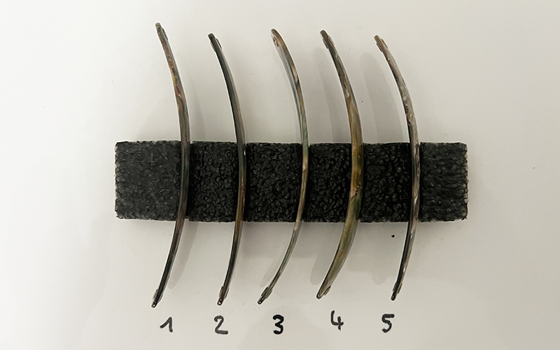 Opal Premium Perlmutt-Spange 11cm