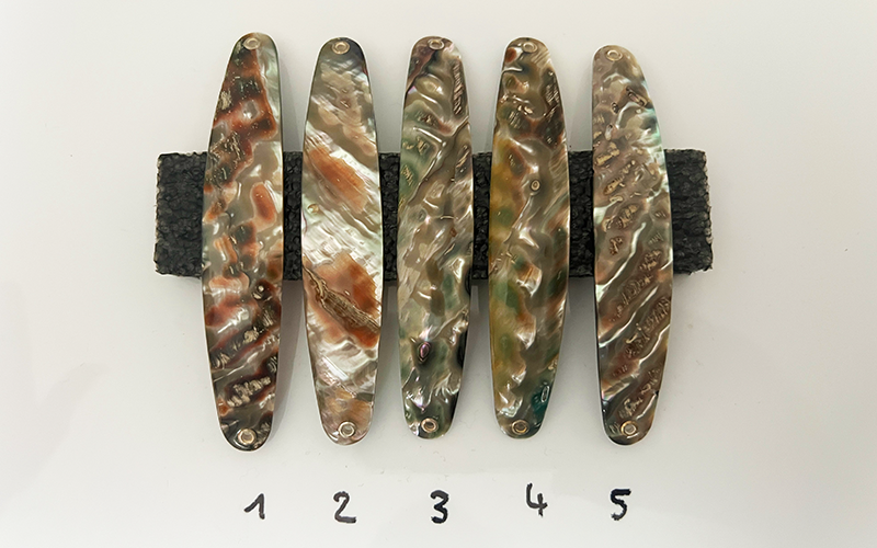 Opal Premium Perlmutt-Spange 11cm