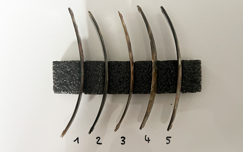 Opal Premium Perlmutt-Spange 12cm