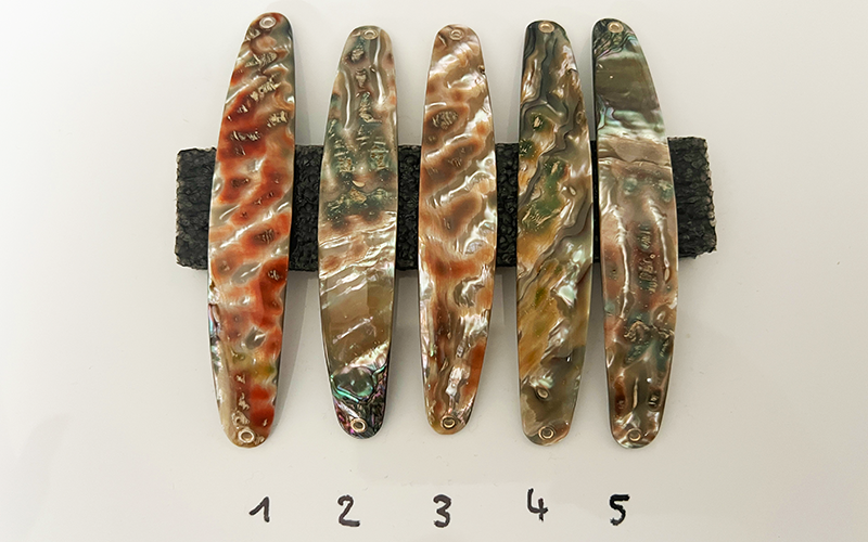 Opal Premium Perlmutt-Spange 12cm