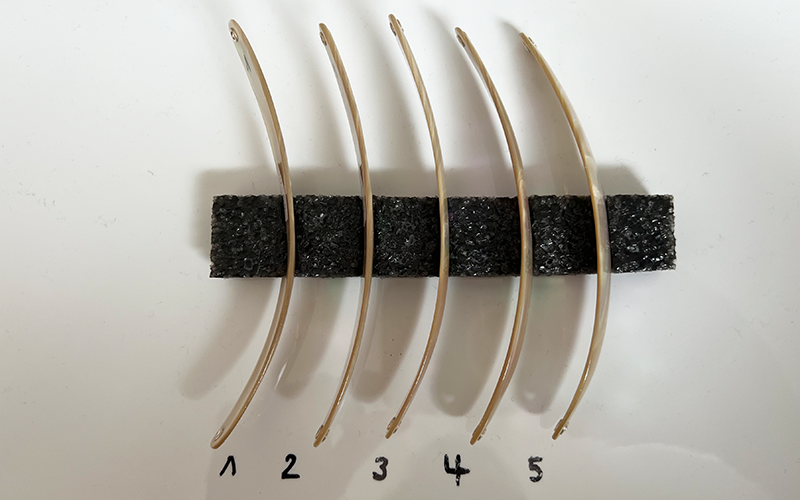 Burgus Blank Premium Perlmutt-Spange 13cm