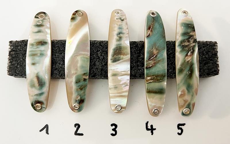 Burgus Premium Perlmutt-Spange 7cm