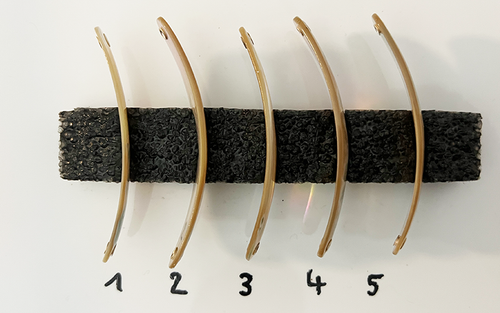 Burgus Premium Perlmutt-Spange 8cm