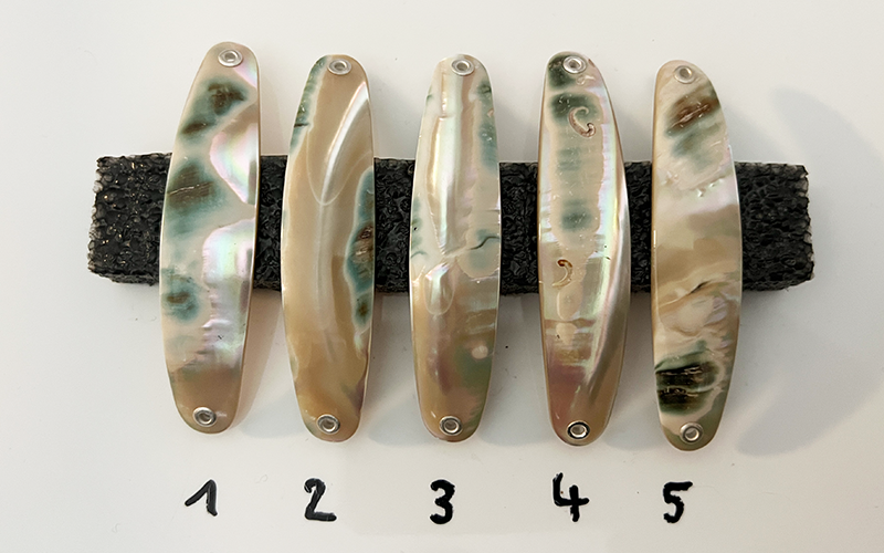 Burgus Premium Perlmutt-Spange 8cm