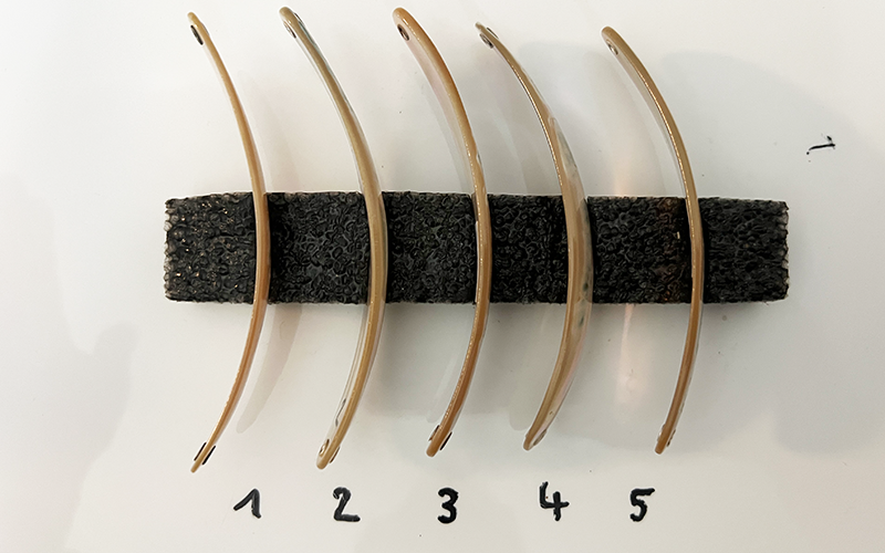 Burgus Premium Perlmutt-Spange 10cm