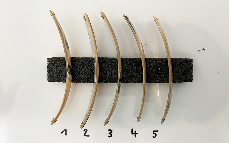 Burgus Premium Perlmutt-Spange 11cm