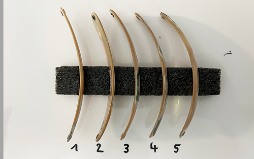 Burgus Premium Perlmutt-Spange 11cm