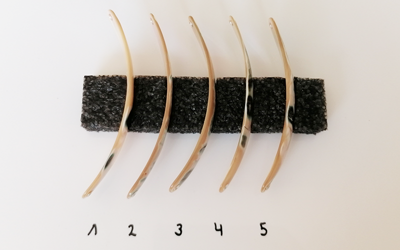 Burgus Premium Perlmutt-Spange 11cm