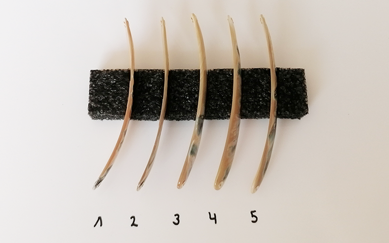 Premium Perlmutt-Spange 12cm