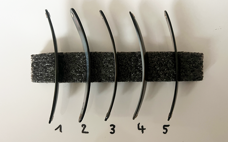 Onix Premium Perlmutt-Spange 9cm