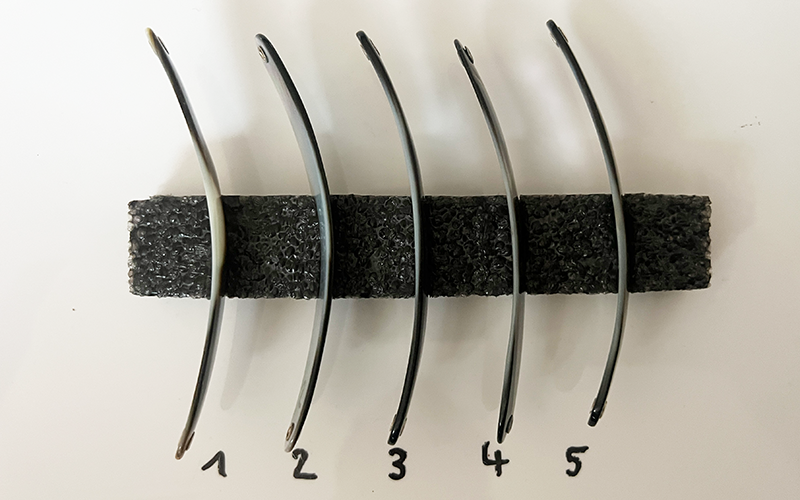 Onix Premium Perlmutt-Spange 10cm