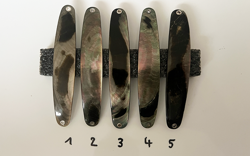 Onix Premium Perlmutt-Spange 11cm