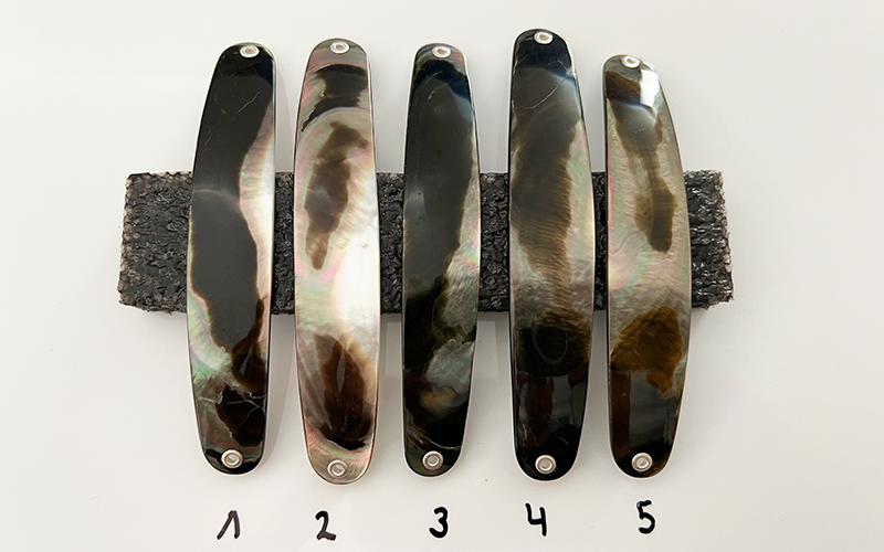 Onix Premium Perlmutt-Spange 11cm