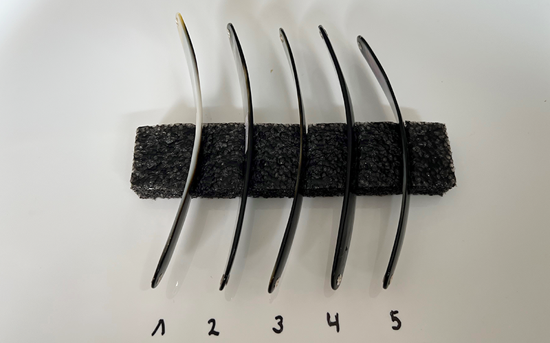 Onix Premium Perlmutt-Spange 13cm