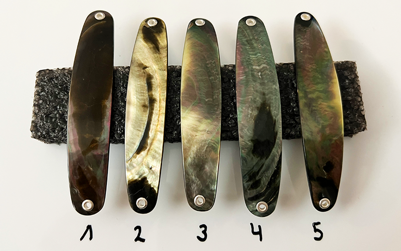Petrolin Premium Perlmutt-Spange 9cm