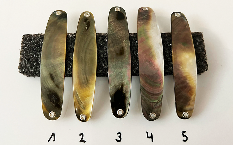 Petrolin Premium Perlmutt-Spange 9cm
