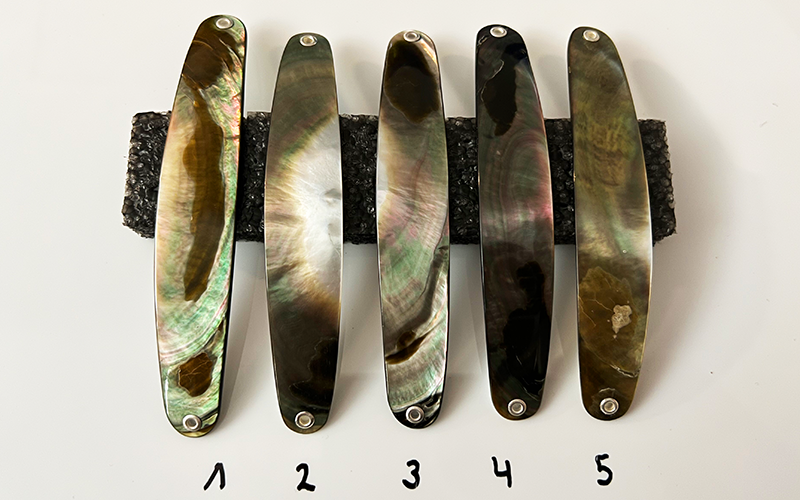 Petrolin Premium Perlmutt-Spange 11cm