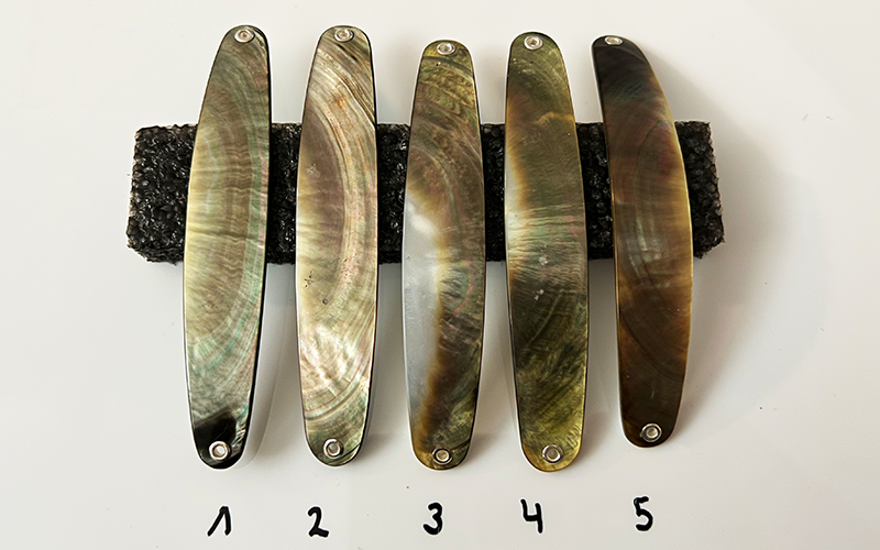 Petrolin Premium Perlmutt-Spange 11cm