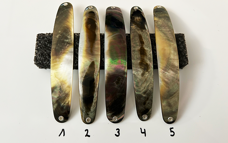 Petrolin Premium Perlmutt-Spange 12cm
