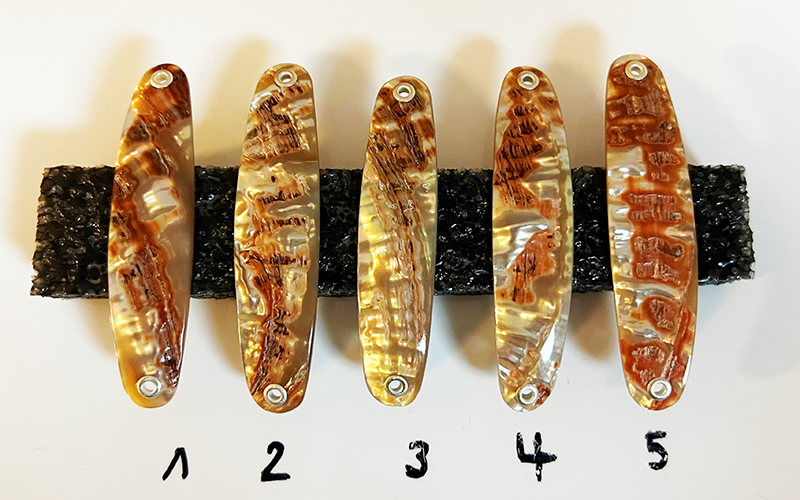 Goldfisch Premium Perlmutt-Spange 7cm