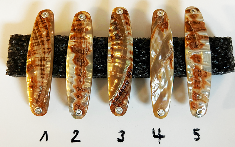 Goldfisch Premium Perlmutt-Spange 7cm