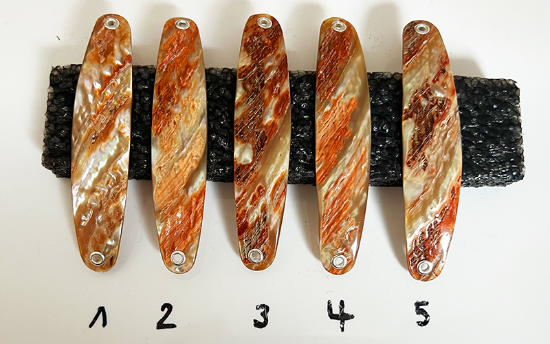 Goldfisch Premium Perlmutt-Spange 8cm