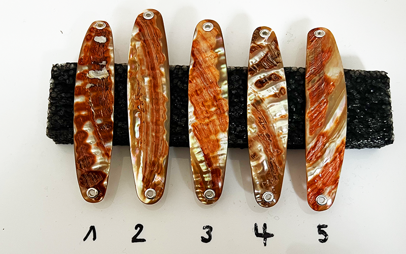 Goldfisch Premium Perlmutt-Spange 8cm