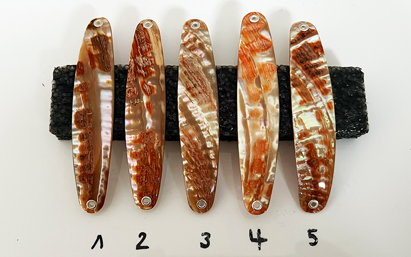 Goldfisch Premium Perlmutt-Spange 9cm
