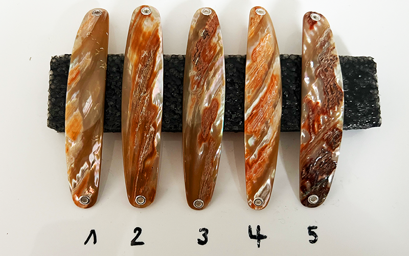 Goldfisch Premium Perlmutt-Spange 9cm