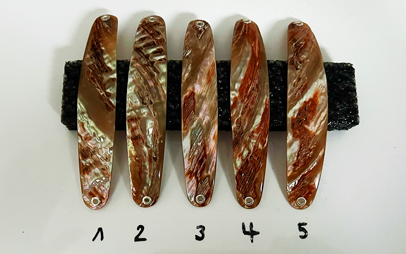 Goldfisch Premium Perlmutt-Spange 10cm