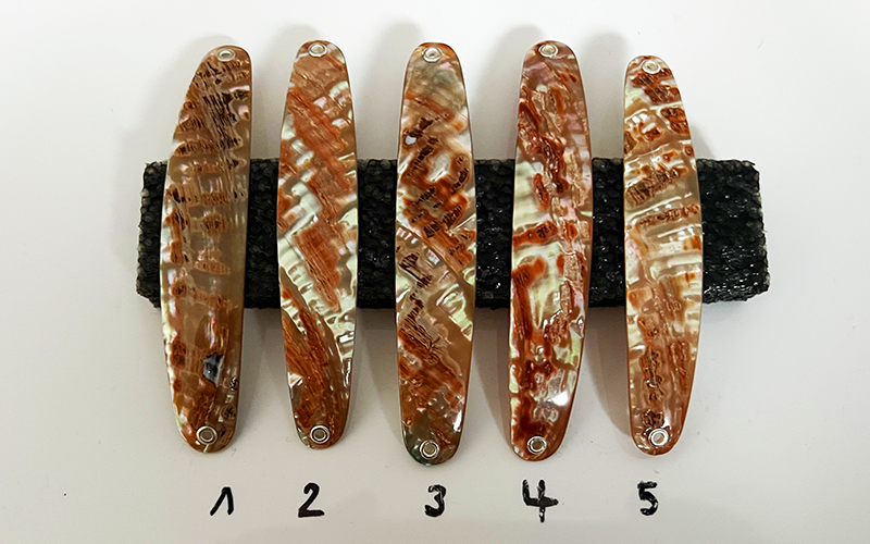 Goldfisch Premium Perlmutt-Spange 10cm