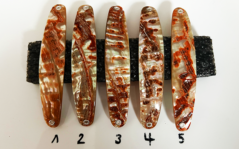 Goldfisch Premium Perlmutt-Spange 10cm