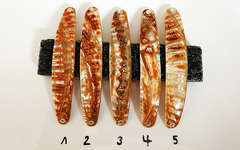 Goldfisch Premium Perlmutt-Spange 11cm