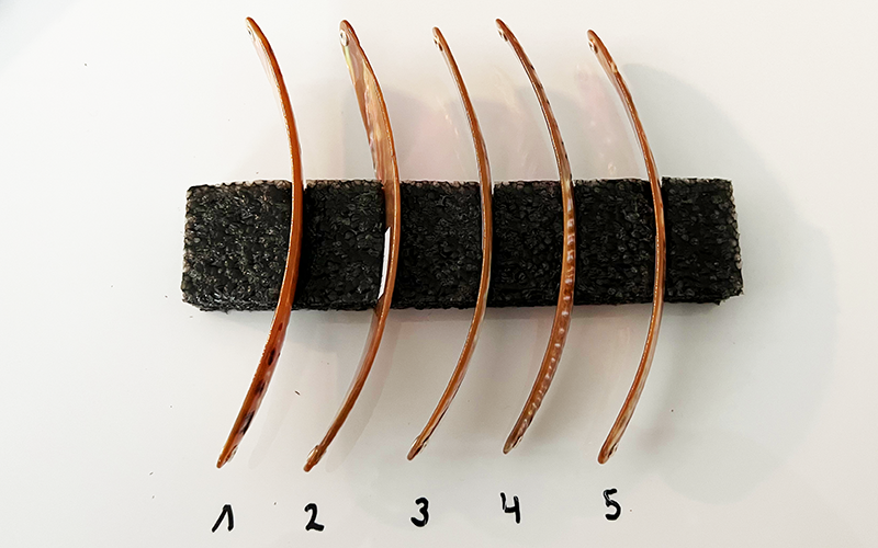 Goldfisch Premium Perlmutt-Spange 12cm