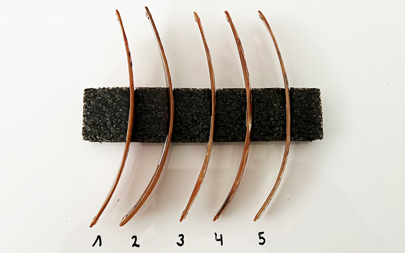 Goldfisch Premium Perlmutt-Spange 13cm