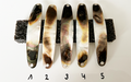 White Shadow Premium Perlmutt-Spange 10cm