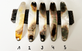White Shadow Premium Perlmutt-Spange 10cm