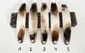White Shadow Premium Perlmutt-Spange 10cm